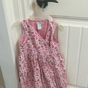Chelsea’s Corner 100% Cotton Size 4t Reversible Floral Dress Perfect Condition